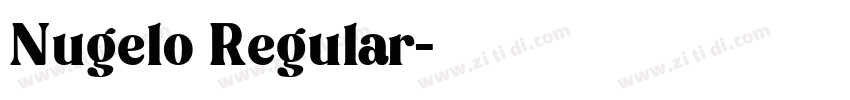 Nugelo Regular字体转换